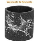 Manchon filtrant en mousse pour shop vac 90585 ? filtre lavable et r�utilisable ? pi�ce de rempla�ce�ment ...