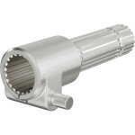 Wiltec ? manchon de prise de force cardan 160 mm ? raccord logement 1 3 / 8' 21d ? raccord sortie 1 3 ...