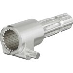 Wiltec - manchon de prise de force cardan - longueur 165 mm - raccord logement 1 3 / 8' 21d - raccord ...