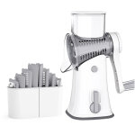 Mandoline cuisine manuelle, coupe legumes multifonctions rapeuse legume avec 5 lames de tambour d�tachables ...