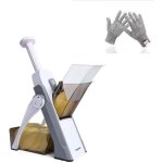 Mandoline de cuisine safety slicer manuelle multifonction tous coupe l�gumes lame en acier inoxydable, ...