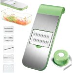 Mandoline multifonctionnelle pour l�gumes, coupe - l�gumes professionnel avec 5 r�glages de lame, id�ale ...