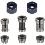 Mandrin de fraiseuse - lot de 8, collet mandrin affleureuse (6 mm, 6. 35 mm, 8 mm), pince de serrage ...