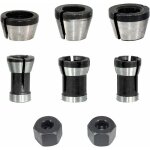 Mandrin de pince de routeur 6. 35 / 8mm - adaptateur convertisseur pour fraise à bois (8 pièces), trimec ... Mandrin de pince de routeur 6. 35 / 8mm - adaptateur convertisseur pour fraise à bois (8 pièces), trimec ...