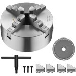 Mandrin de tour 8'  4 mors, avec plaque arrire filete, plage de serrage de 0, 16  7, 87', ht300, ...