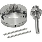 Mandrin de tour � bois m12 en alliage de zinc, 3 mors manuel pour perceuse �lectrique, bois et m�tal