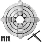 Mophorn - mandrin de tour k72 - 125 de 5 pouces, mchoire rversible indpendante, accessoires de machine ...