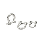 Manille galvanisée lyre - orangemarine - 12 mm Manille galvanisée lyre - orangemarine - 12 mm