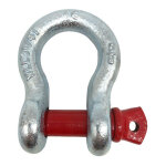 Manille lyre � axe viss� cu : 3250 kg 5 / 8 haute r�sistance coeff 5. 1 en acier galvanis� - d - work ...