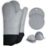 Maniques cuisine, gant four anti chaleur lot de 6 rsistant,  la chaleur jusqu' 230c