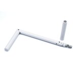 Manivelle zf selectalu 180 + goupille blanche