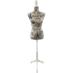 Mannequin de couture relaxdays, femme, t36 / 38, r�glable 130?167 cm, design paris, pied en bois, multicolore ...