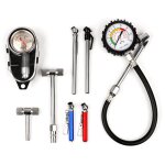Manomètres de pression de pneu portables, outil de test pour voitures et motos, haute précision Manomètres de pression de pneu portables, outil de test pour voitures et motos, haute précision