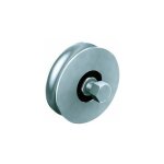 Mantion - ferrure pour portail roulant sur rail au sol 100 / 25r21 galet acier capacit� 400 kg 2