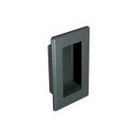 Mantion ? poign�e cuvette � encastrer pour porte int�rieure ? noir 70 x 46 mm ? mat�riau polym�re abs ...