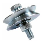 Roue gorge triangulaire - diam�tre 80 mm - pour rail triangulaire mantion