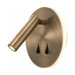 Inspired lighting - applique led t�te de lit cayman laiton patin� - dor�