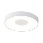 Mantra - plafonnier design, lampe de plafond coin led blanc en plastique
