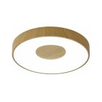 Mantra - plafonnier design, lampe de plafond coin led bois en plastique