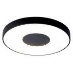 Mantra - plafonnier design, lampe de plafond coin led noir en plastique