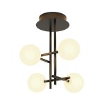 Mantra - plafonnier design, plafonnier cellar 4l noir en metal