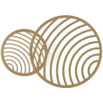 Mantra - plafonnier design, suspension et applique collage 2 - boite � design or en metal