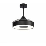 Mantra - plafonnier design, plafonnier ventilateur coin fan led 45w noir en plastique Mantra - plafonnier design, plafonnier ventilateur coin fan led 45w noir en plastique