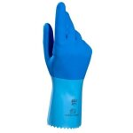 Mapa - gants de m�nage latex jersette 301 bleu - la paire - taille 6