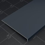 Mon march� d�co - appui de fen�tre pvc l. 40 cm x �p. 9 mm - anthracite - 80 cm