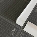 Cornire pvc - longueur 1 m - blanc - 3 x 3 cm