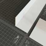 Cornire pvc - longueur 1 m - blanc - 5 x 5 cm