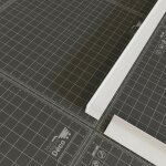 Cornire pvc - longueur 1 m - blanc - 1. 5 x 1. 5 cm