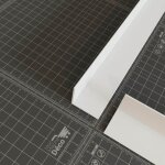 Mon march� d�co - corni�re pvc - longueur 2. 60 m - blanc - 3 x 3 cm