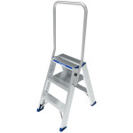 Marchepied double acc�s � garde - corps 4 marches - tubesca - comabi