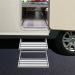Marchepied manuel pour camping - car, marche pied camping car, escabeau telescopique, marchepied r�tractable ...