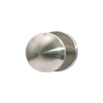 Bouton boule fixe sur rosace ronde - fonderia marchesi argent 50 50