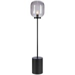 Markslojd brooklyn lampadaire 1 lumi�re noir, fum�e