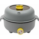 Marmite lectrique, mini marmite lectrique, cuit - vapeur, ronde, portable, 2, 2 l, pole lectrique ...