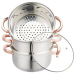 Marmite  vapeur klausberg 4 pices 20 cm kb - 7729 or rose