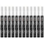 Marqueur de construction, blanc, permanent, imperm�able, verni, aluminium, multiple de 12 pcs.