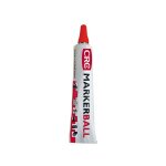 Crc - marqueur peinture rouge marker ball compatible sur acier ( prix pour 1 )
