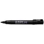 Marqueur permanent pointe ogive ikon k30 noir - ecriture pr�cise & durable