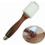 Marteau cuir en bois, m?illet maroquinerie tte en nylon artisanat outil leathercraft carving hammer ...