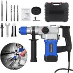 Lucn - marteau perforateur, 3 en 1 marteau lectrique / perceuse / pic multifonctions perforateur burineur ...