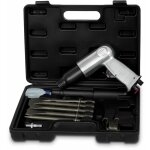 Burin pneumatique avec coffret, set d'outils 10 pi�ces, 4500 coups / min, 5x burins 150 mm, marteau burineur ...