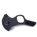 Masque anti - smog au charbon actif + 3 filtres n99 (gris)