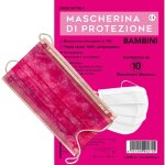 Masque chirurgical fille col. rosa pcs 10