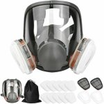 Masque complet 16 en 1 big vision en silicone, inclus 1 corps de masque, 2 cartouches filtrantes, 3 bouchons ...