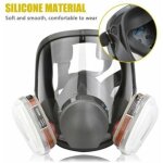 Masque complet 16 en 1 masque complet en silicone 1 corps de masque + 2 x cartouches filtrantes 3 + 2 ...