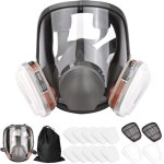 Masque complet 16 en 1 masque complet en silicone 1 corps de masque + 2 x cartouches filtrantes 3 + 2 ...